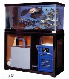 活魚水槽は魚介類の蓄養に最高の性能を発揮/日東機材